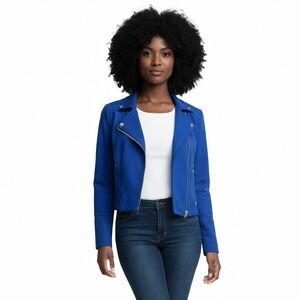 Cobalt Blue Zipper Jacket XS